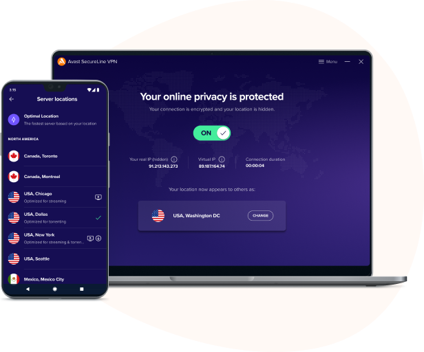 véritable confidentialité avec le VPN Avast SecureLine