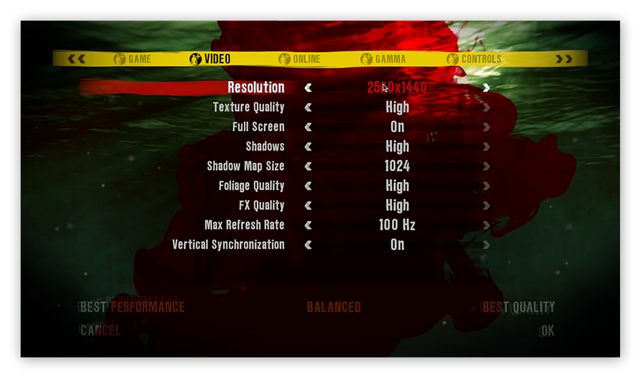 Ajuste das configurações de resolução para melhorar o FPS no Dead Island.