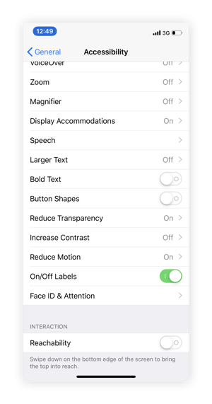 Accessibility-Settings