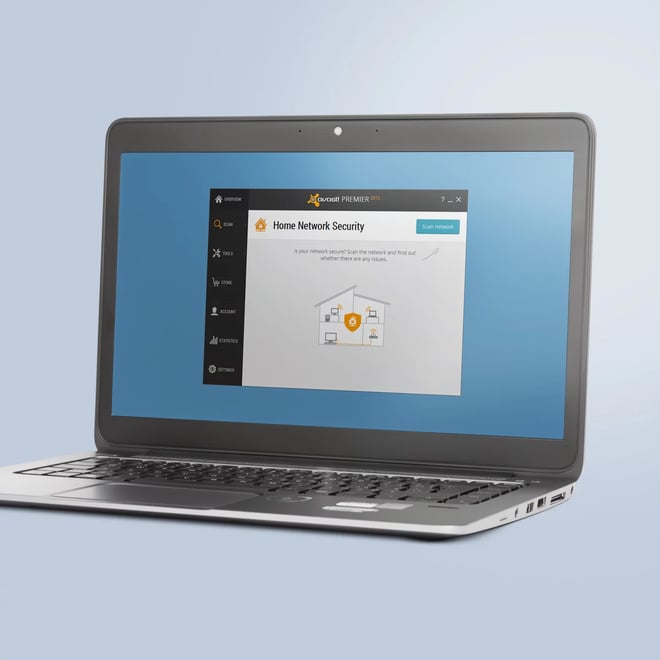 Avast Home Network Security scans for vulnerabilties.