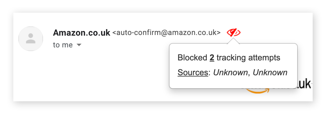 Usando PixelBlock para bloquear os rastreadores de e-mail no Chrome para macOS