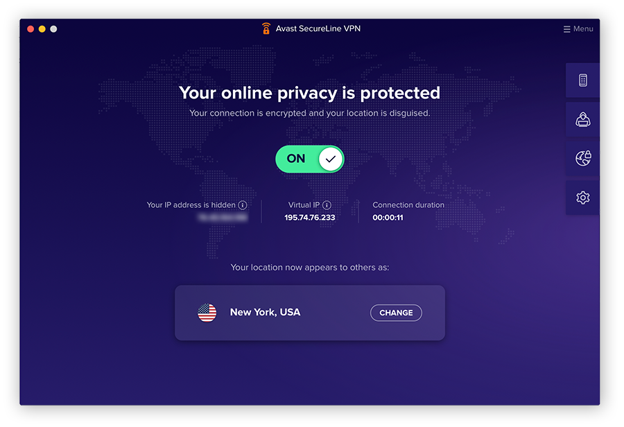 Le VPN chiffre l’intégralité de la connexion Internet lorsque vous êtes en ligne.