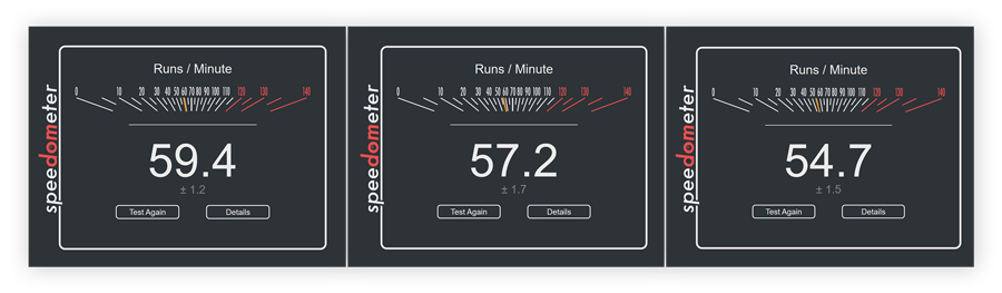 Test de Microsoft Edge Legacy dans Speedometer 2.0 de BrowserBench