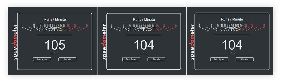 Testen von Vivaldi mit Speedometer 2.0 von BrowserBench