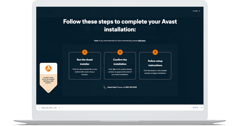 Écran d’accueil du VPN Avast SecureLine